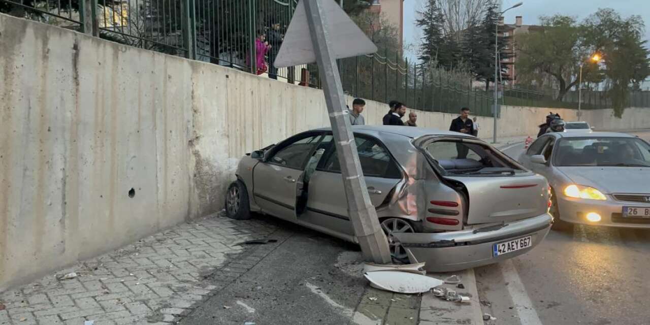 Konya plakalı otomobil Eskişehir’de bu hale geldi! Satma planı yapıyormuş