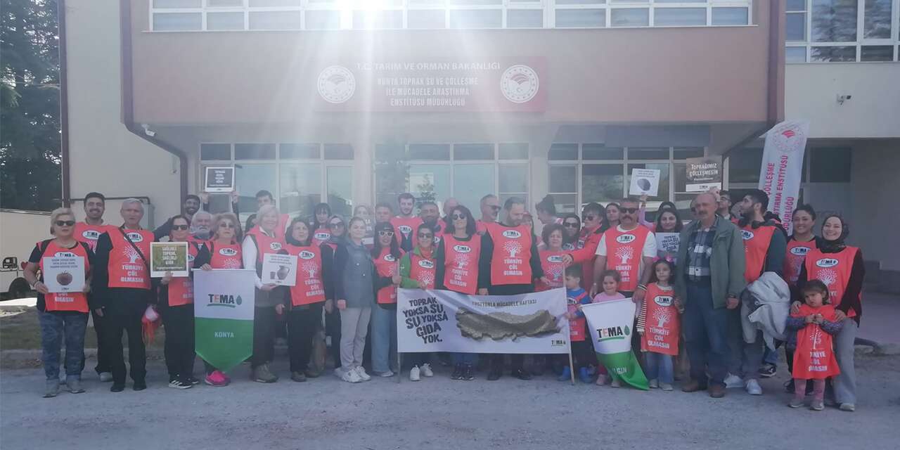 Konya’da TEMA Vakfı üyelerinden Karapınar’a ziyaret