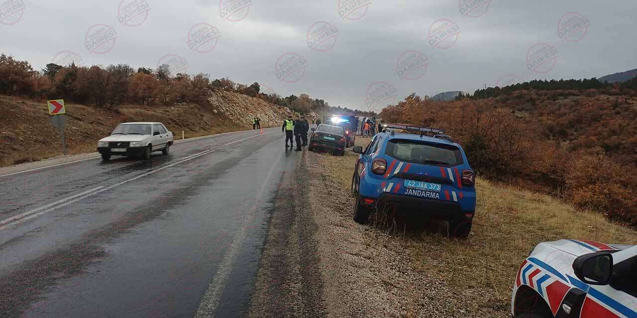 Konya’da öğrenci servisi devrildi! 31 yaralı var