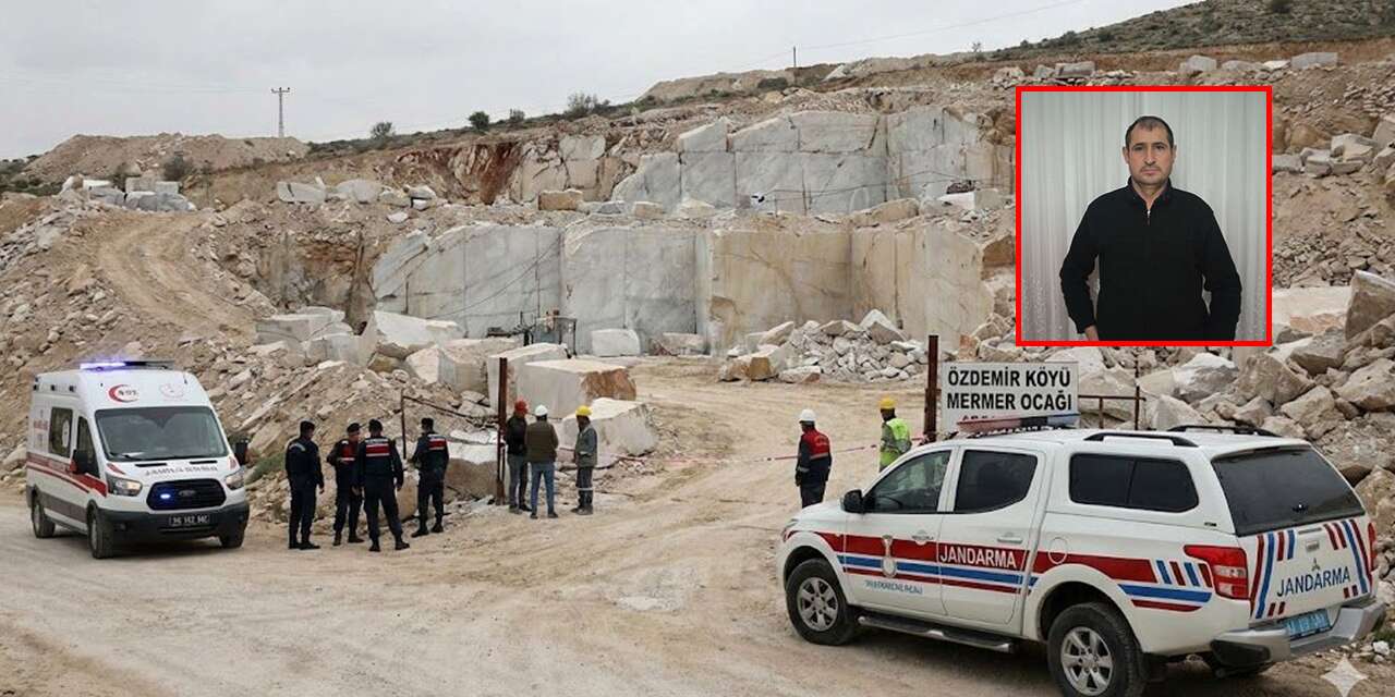 Mermer ocağında facia! İşçi, kayanın altında kaldı