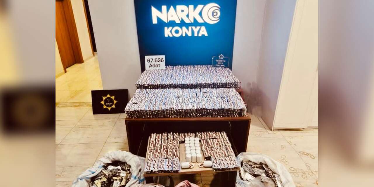 Konya’da çuval çuval uyuşturucu ele geçirildi! 140 isim tutuklandı