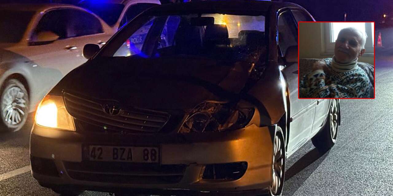 Konya plakalı otomobilin çarptığı yaşlı adam öldü