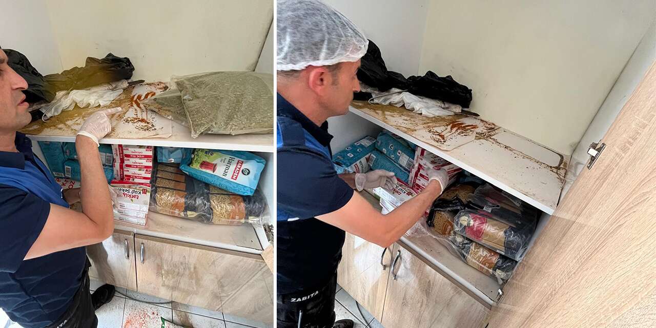 Aynı ilçede ikinci hijyen skandalı! Raflar fare pisliği dolu