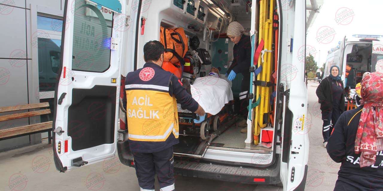 Konya’da ahırda dananın teptiği besici hastanelik oldu