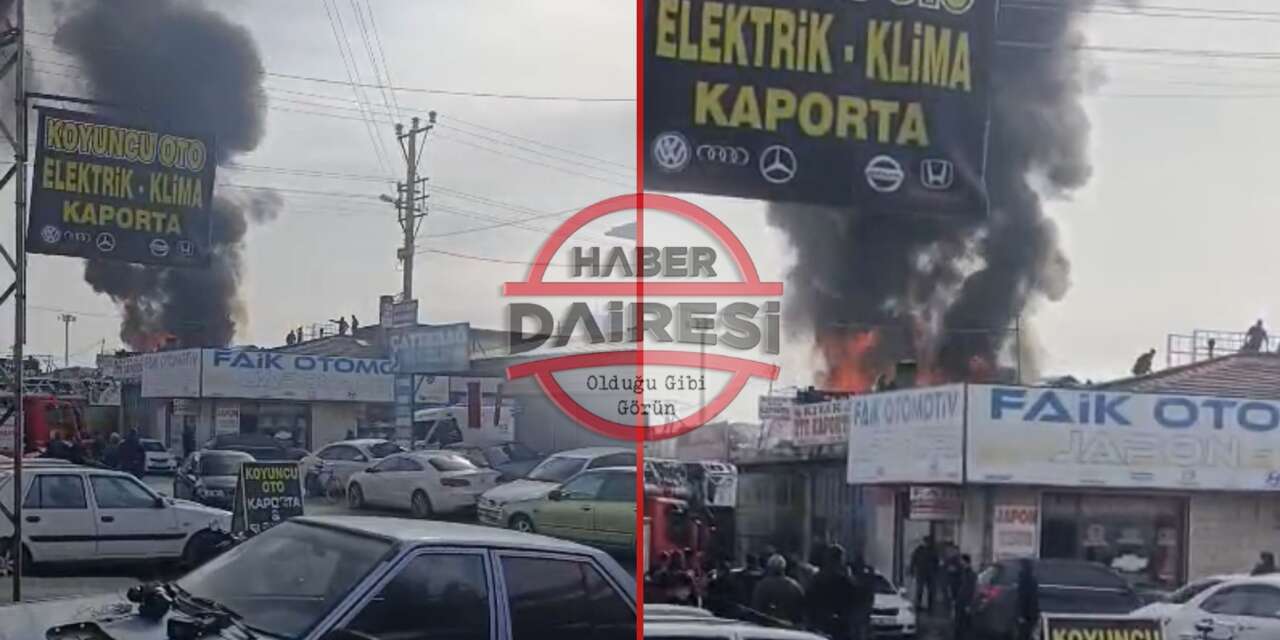Konya’daki sanayide cuma vakti korkutan yangın