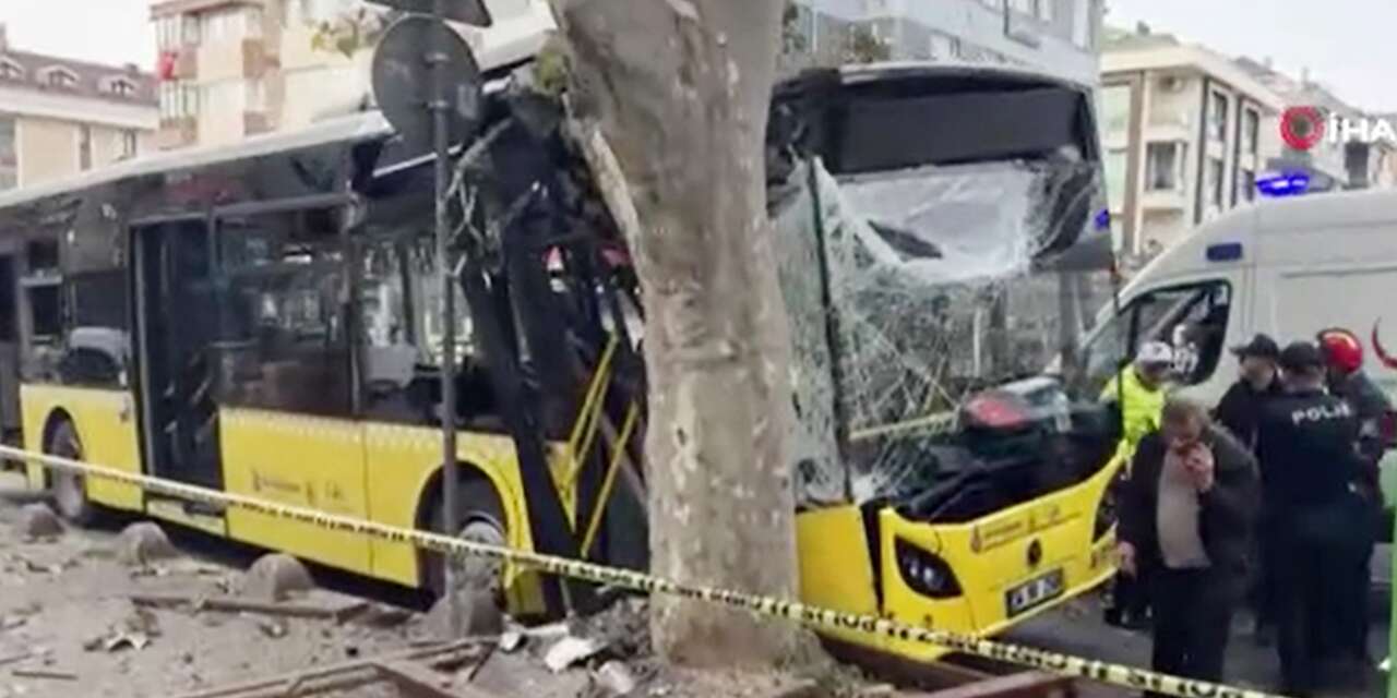 Halk otobüsü ağaca çarptı! Yolcular savruldu