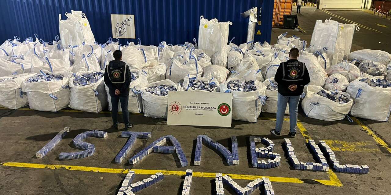 Yalıtım malzemeleri yüklü TIR’dan 94 milyon liralık kaçak sigara çıktı