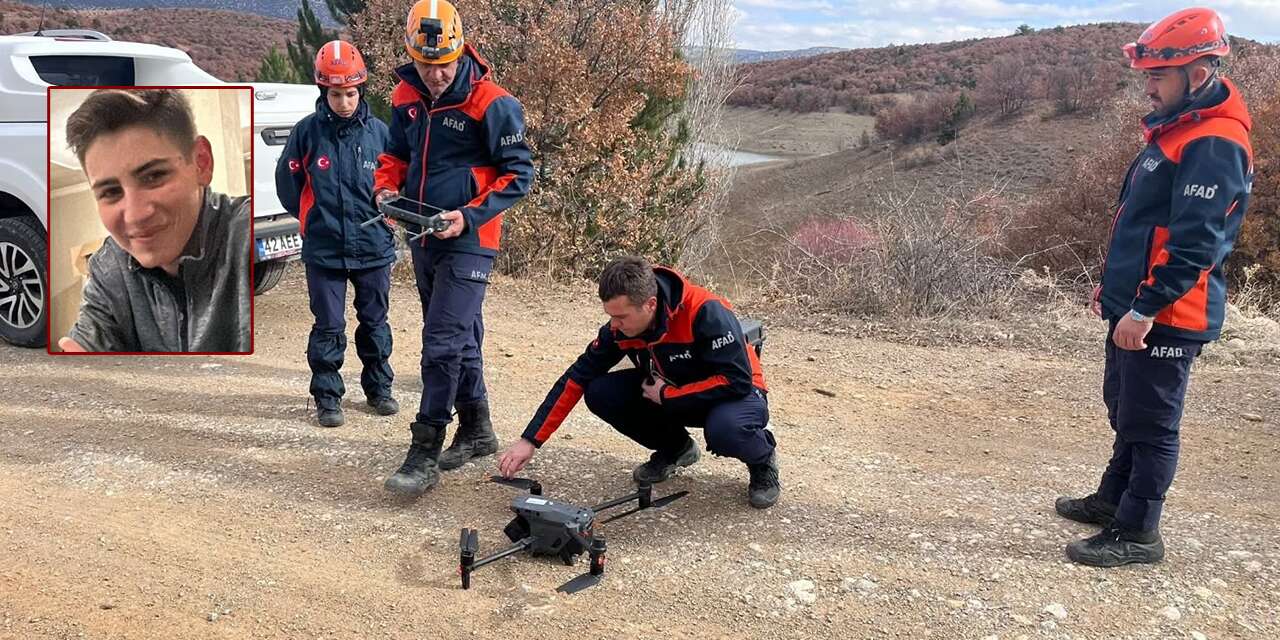 Konya'da kaybolan Berk’i arama çalışmalarında 4. gün