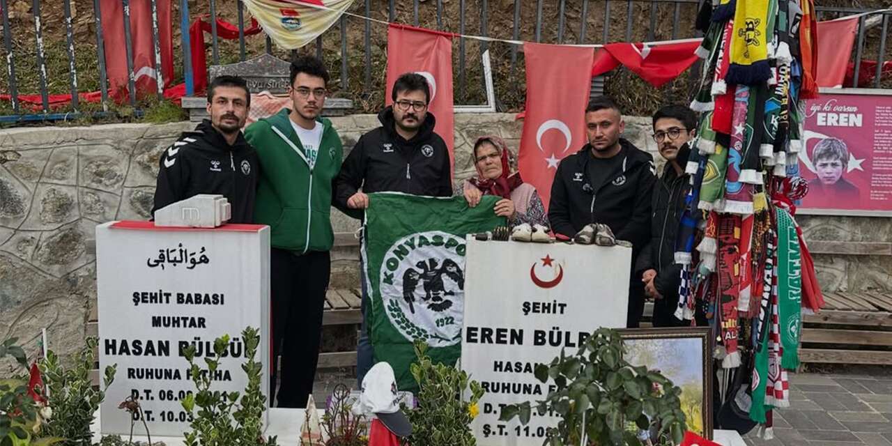 Konyaspor taraftarlarından Trabzon’da anlamlı ziyaret
