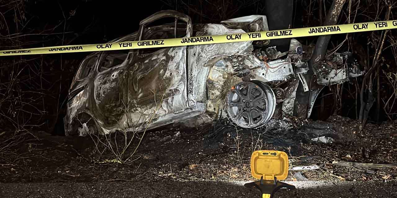 Hurdaya dönen araçtaki Ferhat Yıldırım, feci şekilde can verdi