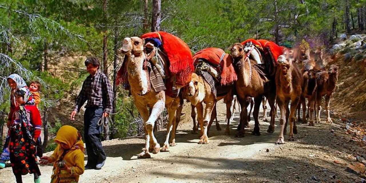 Havaların soğuduğu Konya’da Yörükler için göç zamanı
