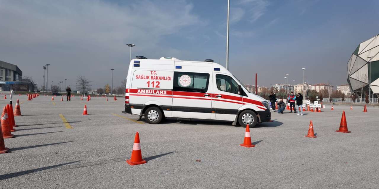 Konya’nın ambulansları rallide yarıştı