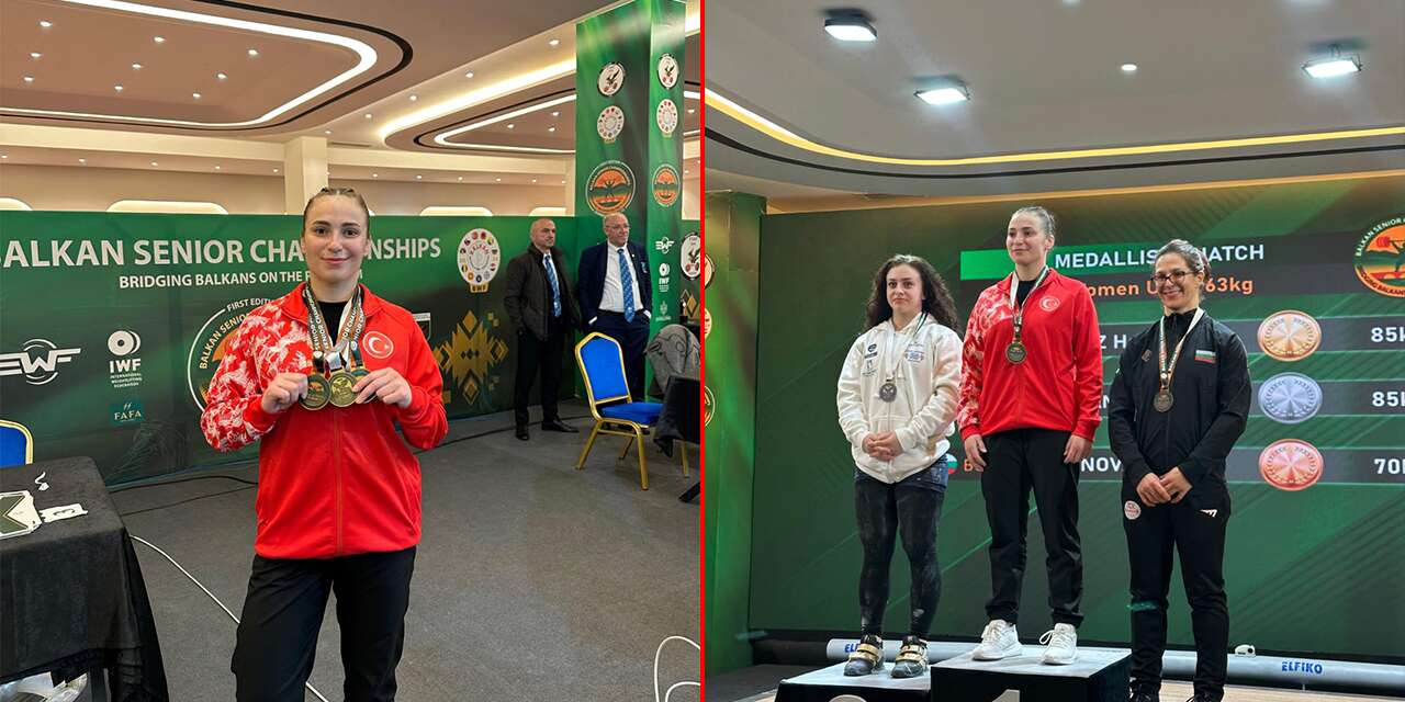 Konyalı milli halterci Hatice Karagöz Balkanlar’da tarih yazdı