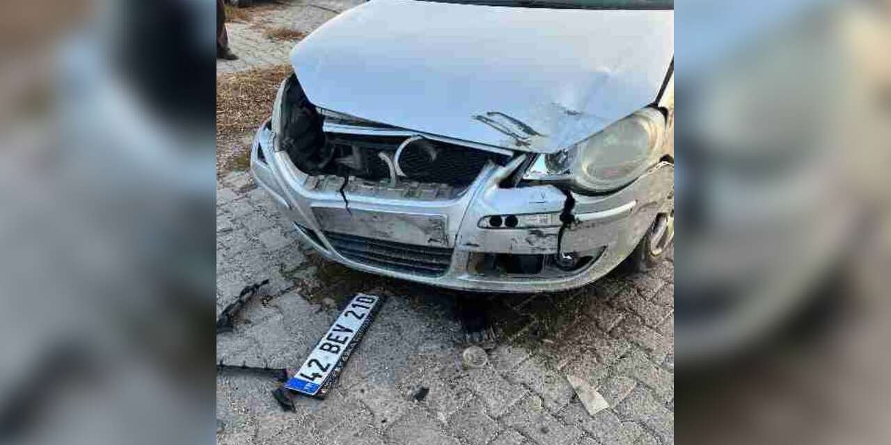 Konya’da otomobil ile SUV çarpıştı, sürücü yaralandı