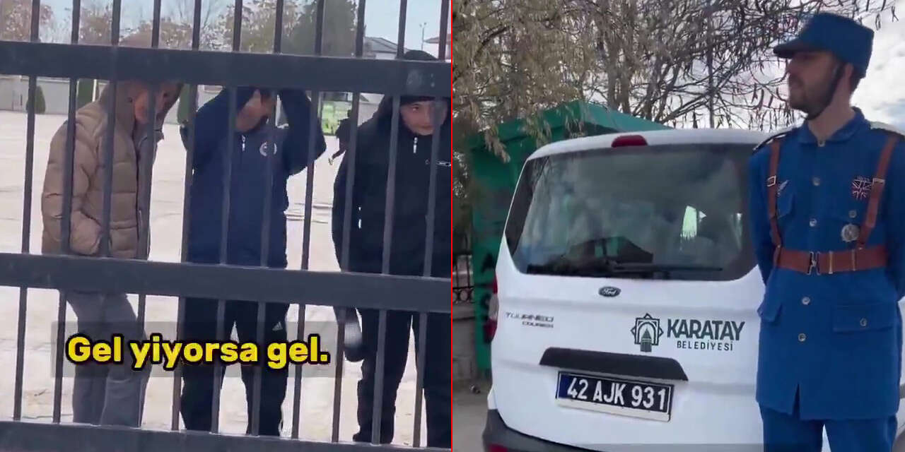 Konyalı öğrencilerin İngiliz askerine karşı savunması güldürdü