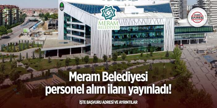 Meram Belediyesi personel alımı 2025 - 2026
