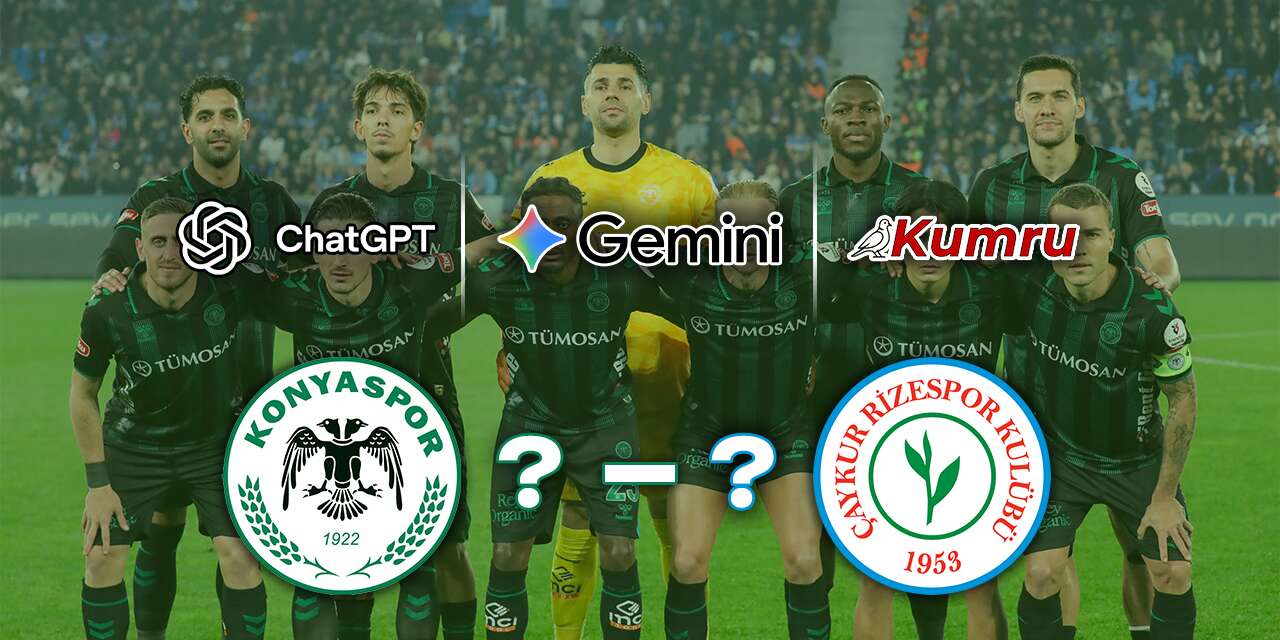 Yapay zekalar Konyaspor - Rizespor maçını tahmin etti