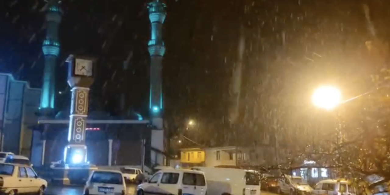 Konya’da kar yağışı başladı