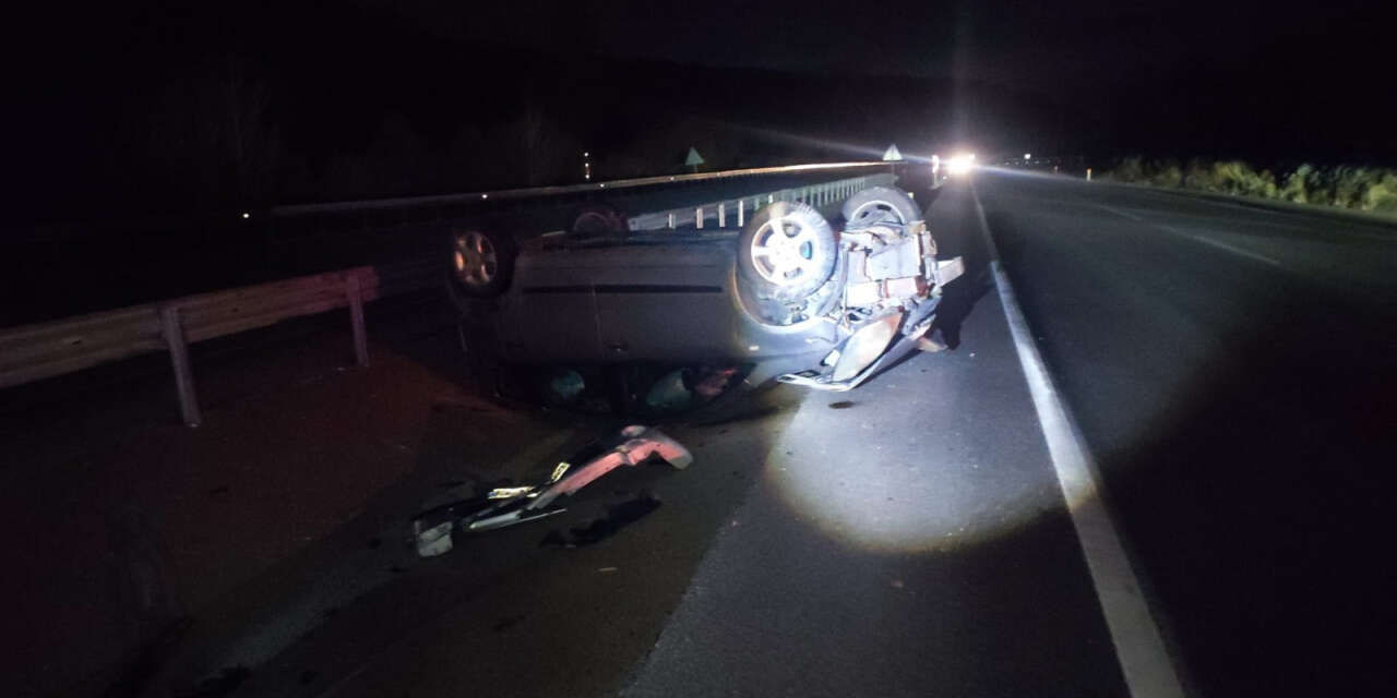 Konya’da otomobil takla attı, sürücü yaralandı