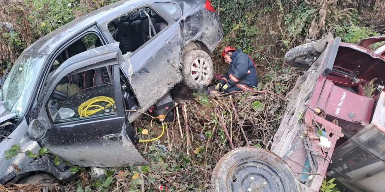 Feci kazada evli çift hayatını kaybetti