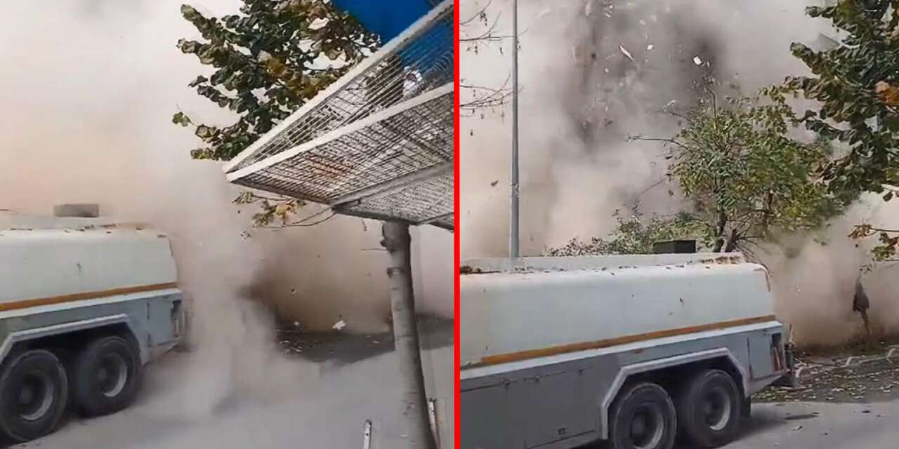 Sokakta can pazarı! Toz bulutunun içinde yok oldular