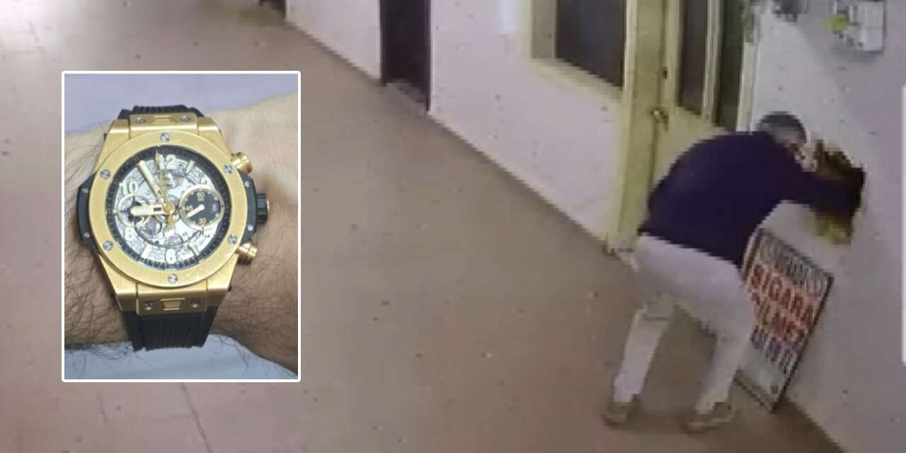 Pes dedirten hırsızlık! Duvarı delip servet değerindeki saati çaldılar