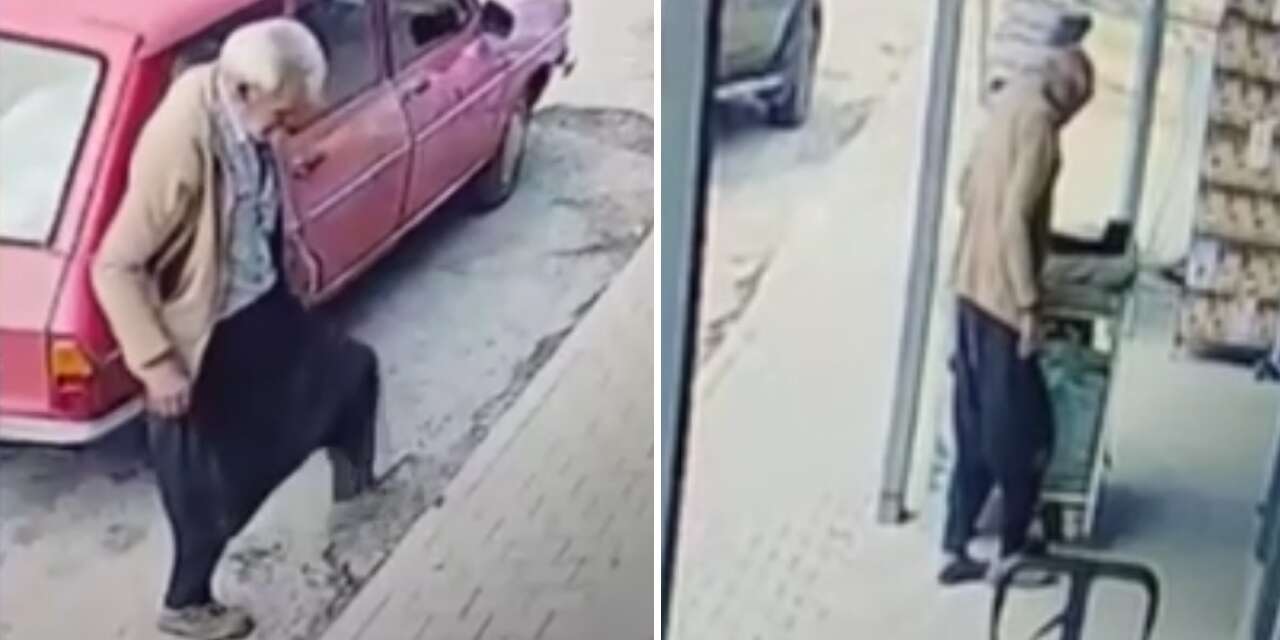 Yaşlı adamın markete girerken yaptığı yürekleri ısıttı