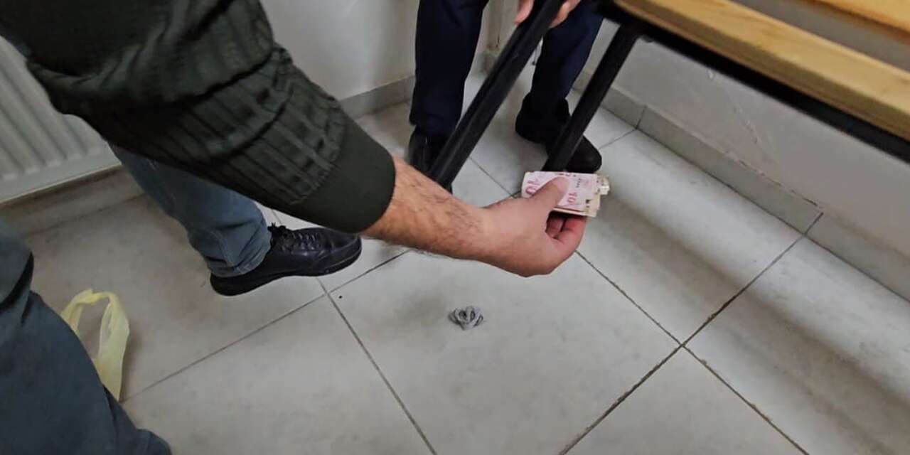 Dilencinin zabıta binasında zulası bulundu