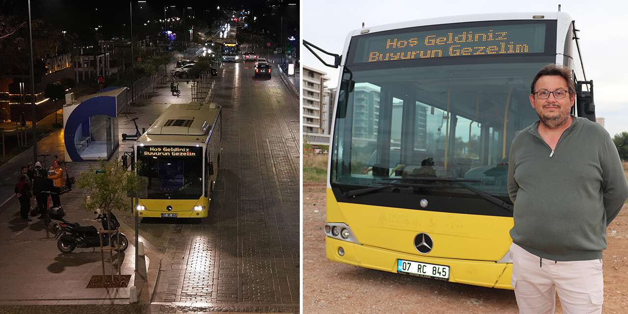 Belediye otobüsü satın aldı, komşularını gezdiriyor