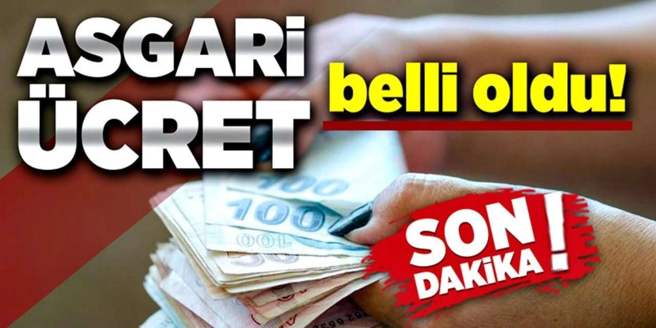 2026 asgari ücret belli oldu