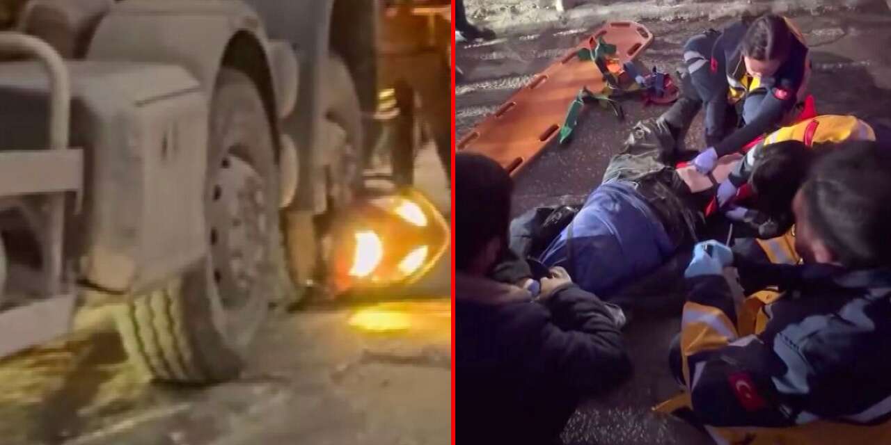 Mikserin altında kalan motorlu feci şekilde can verdi