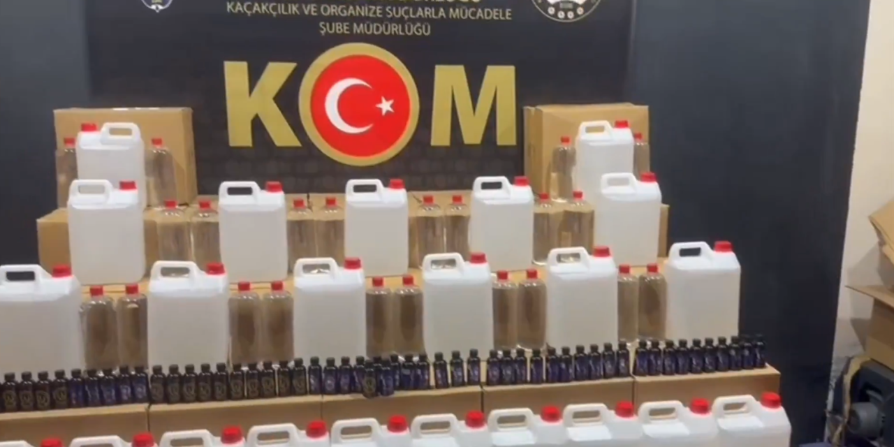 Tüm Türkiye’de dev operasyon! 91 bin 384 litre sahte/kaçak içki ele geçirildi