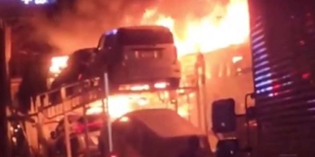 Otoyolda korkunç zincirleme kaza! Alevler 7,5 saatte söndürüldü