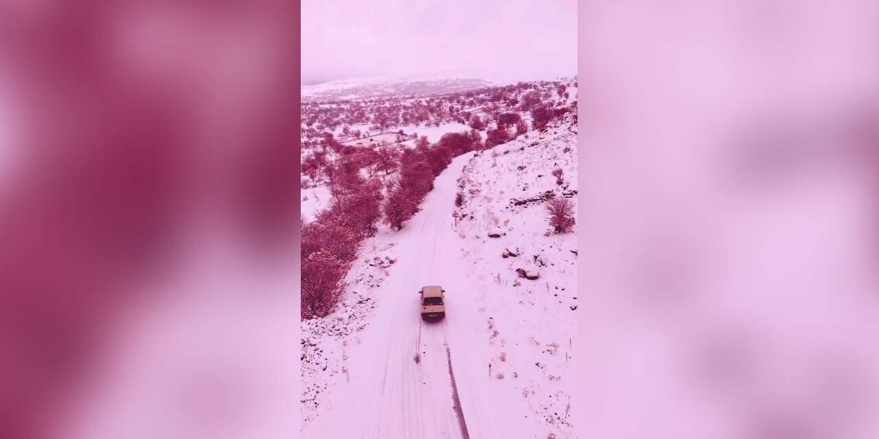 Konya’nın en çok yağış alan ilçesinde kar, beyaz bir masal sundu