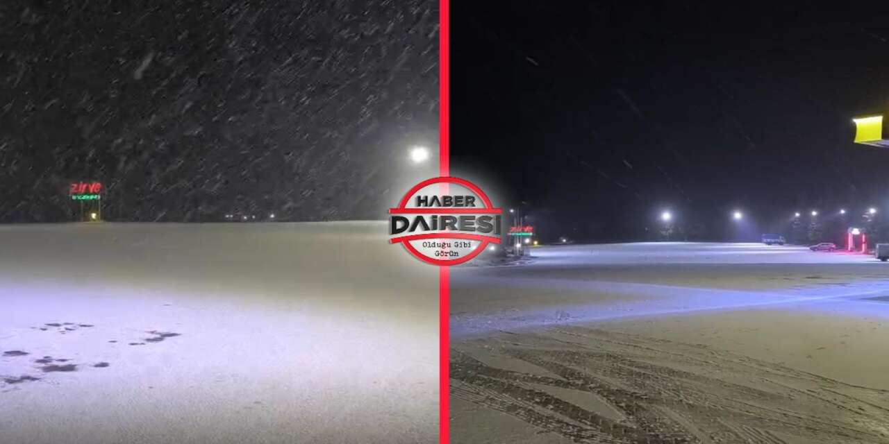 Konya’da beklenen kar yağışı başladı