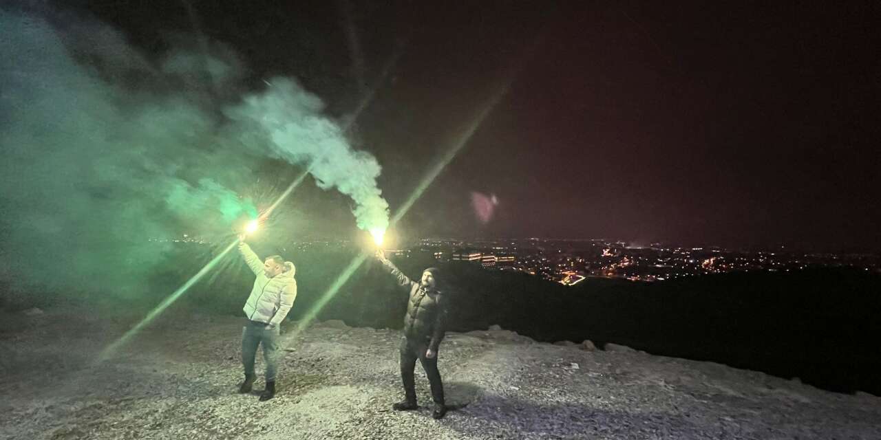 Konya’da bir grup yeni yıla böyle girdi