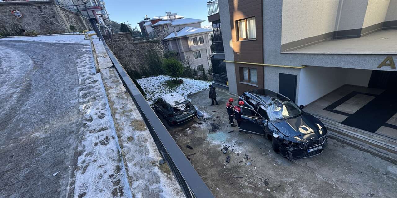 Site bahçesine uçan TOGG bu hale geldi