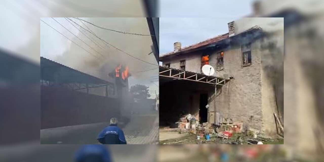 Konya’da ev yangını! 74 yaşındaki kadın yaralandı