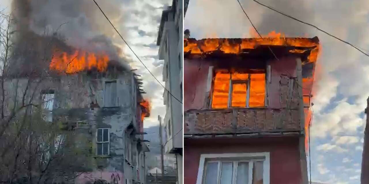 Elektrikli soba yangını! Alevler uykuda yakaladı