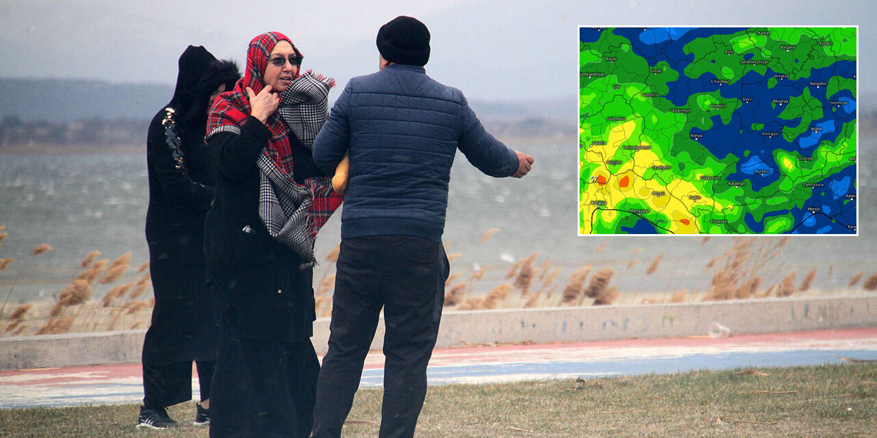 Meteorolojinin Konya haritası karıştı