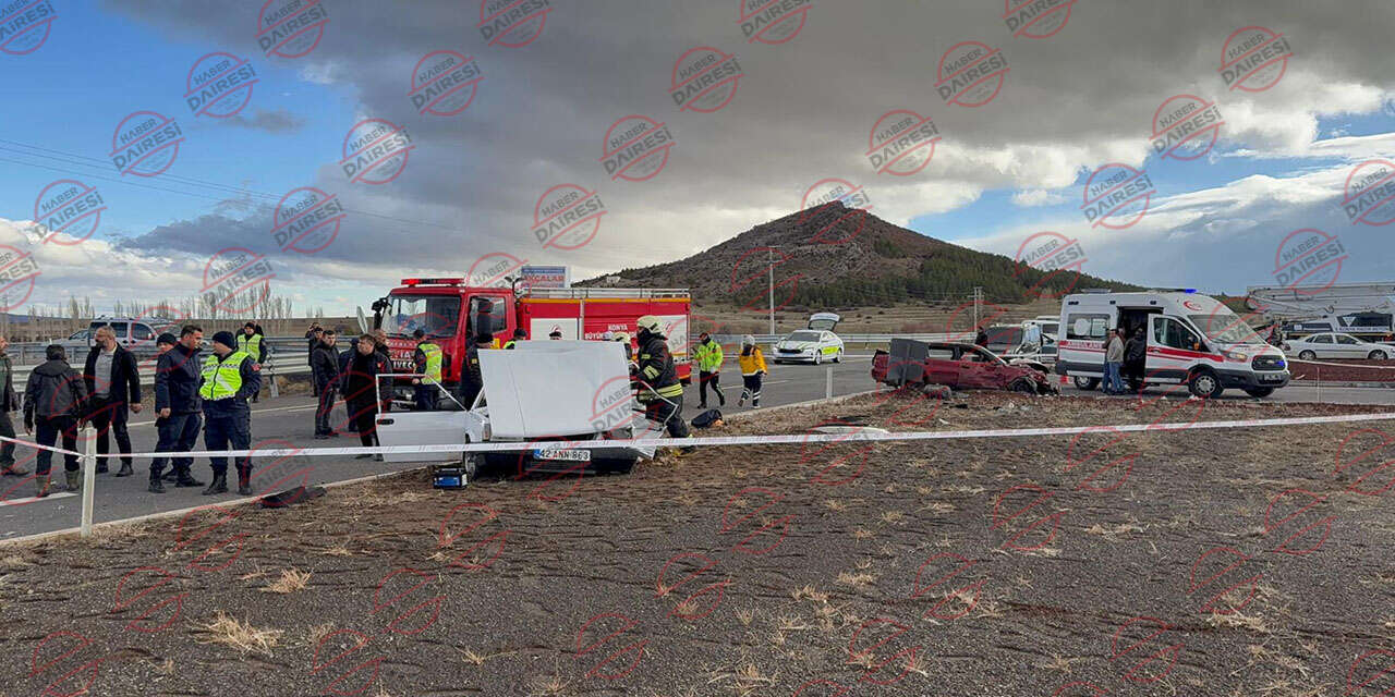 Konya’da kavşakta feci kaza! Muhammet Yusuf Teke öldü