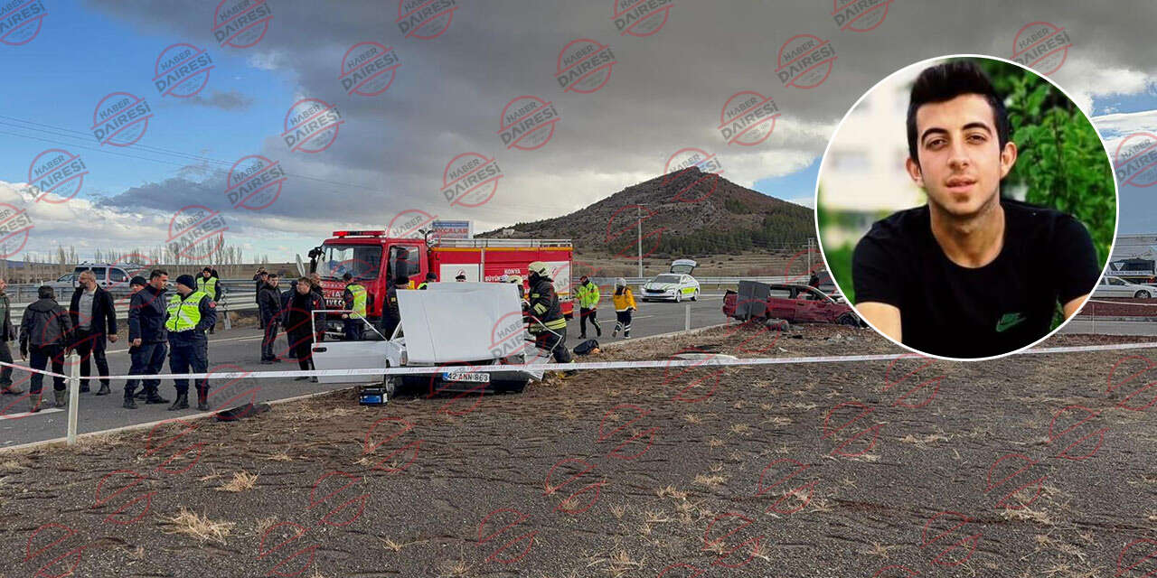 Konya’da kavşakta feci kaza! Muhammet Yusuf Teke öldü