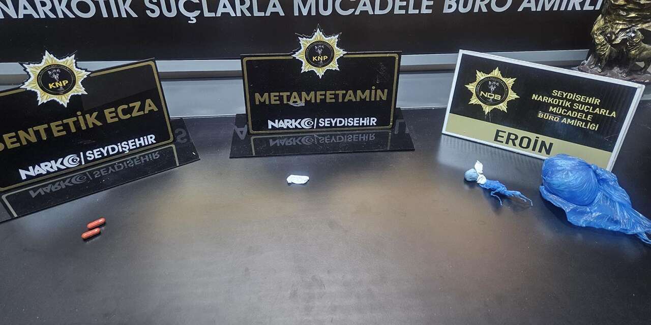 Konya’da narkotik baskını! 2 kişi gözaltına alındı