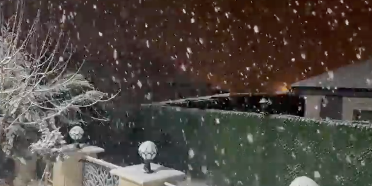 Konya’da beklenen kar yağışı başladı