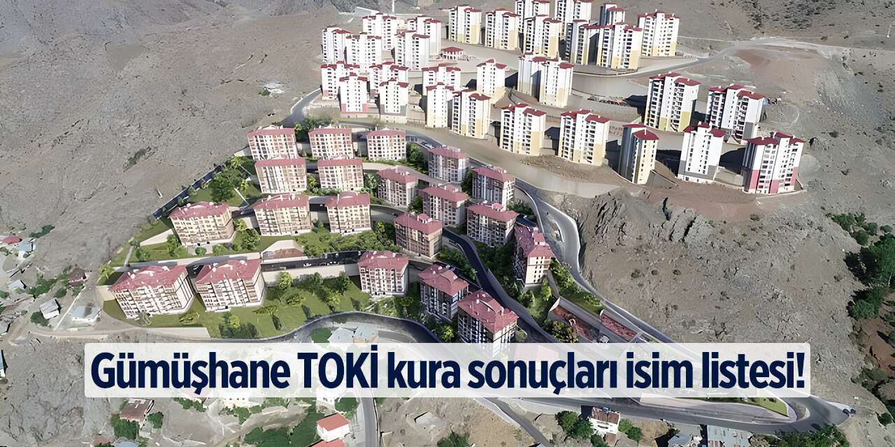 Gümüşhane TOKİ kura sonuçları isim listesi 2026