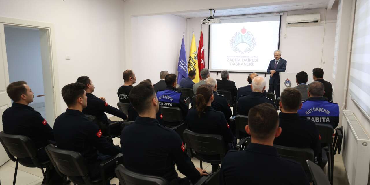 Konya Büyükşehir Zabıtası’nda 8 isim komiserliğe yükseldi