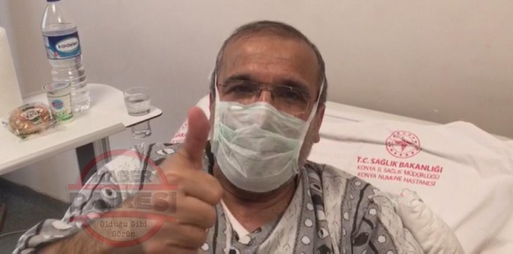 Konya’da koronavirüs tedavisi gören Dr. Aydın Beyatlı’dan sevindiren haber