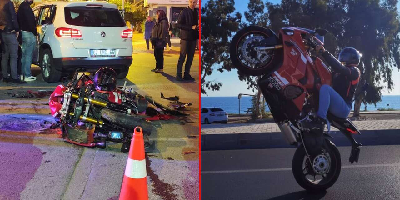Kaskını kız arkadaşına veren fenomen motosikletçi kazada öldü