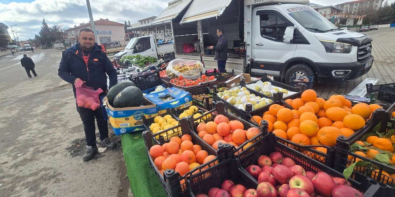 Yaz meyvesi Konya’da kış ortasında tezgaha çıktı
