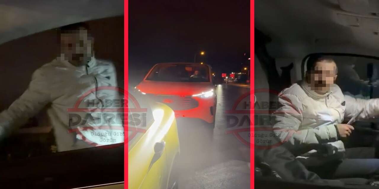 Konya trafiğinde bir sürücü dehşet saçtı